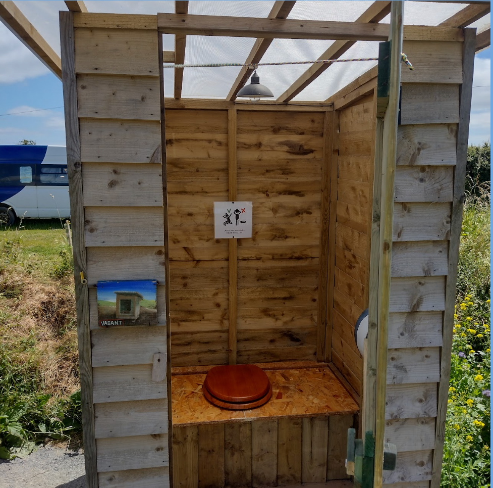 Coverack Camping at Penmarth Farm Inside Compost Toilet