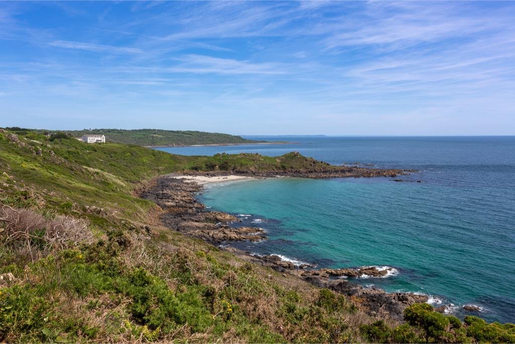 Coverack Bay Sandy Beach Cornwall